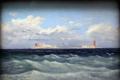 Mediterranean Sea Fortress by Carl Gustav Carus